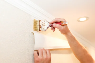 Pose de papier peint à Barst — revêtements muraux et toiles de verre